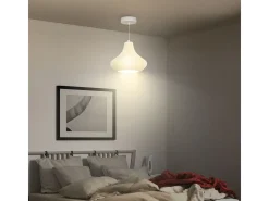 Lámpara de techo Luzentra Homcom 25W luz cálida 3000K blanco Ø22x180 cm