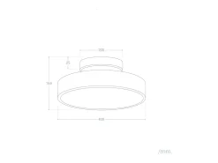 Lámpara de Techo Metal Atenea Blanco