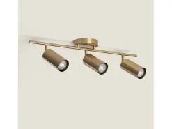Lámpara de Techo Metal Dariel 3 Focos Dorado