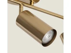 Lámpara de Techo Metal Dariel 3 Focos Dorado