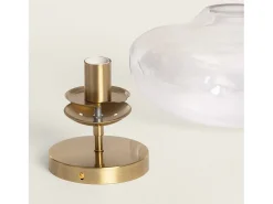 Lámpara de Techo Metal y Cristal Halych Transparente