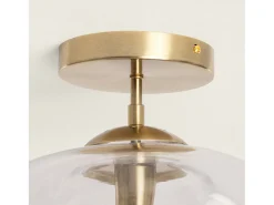 Lámpara de Techo Metal y Cristal Halych Transparente