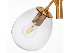 Lámpara de Techo Metal y Cristal Papallona Multicolor