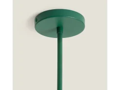 Lámpara de Techo Metal y Cristal Heswall Verde