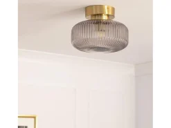 Lámpara de Techo Metal y Cristal Windsor Dorado