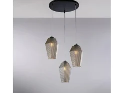 Lámpara de techo Mikado con luces orientables en metal y aluminio lacado en blanco con LED integrado 5 MAX 85 BL276-PL9-BC