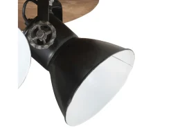 Lámpara de techo negra 25 W E27 50x50x25 cm ES897091
