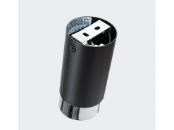 Lámpara De Techo Nero Moderno De Acero - 1 Fuentes Luminosas - L.6 X A.12,5 Cm - Negro/Cromo