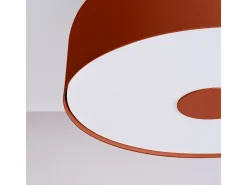 Lámpara De Techo Omiq Moderno De Acero/Pvc - 4 Fuentes Luminosas - L.30 X A.15 Cm - Ocre Rojo