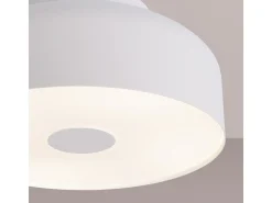 Lámpara De Techo Omiq Moderno De Acero/Pvc - 4 Fuentes Luminosas - L.30 X A.15 Cm - Blanco