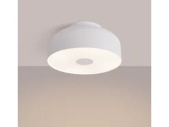 Lámpara De Techo Omiq Moderno De Acero/Pvc - 4 Fuentes Luminosas - L.30 X A.15 Cm - Blanco