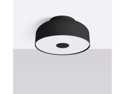 Lámpara De Techo Omiq Moderno De Acero/Pvc - 4 Fuentes Luminosas - L.30 X A.15 Cm - Negro
