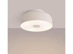 Lámpara De Techo Omiq Moderno De Acero/Pvc - 4 Fuentes Luminosas - L.30 X A.15 Cm - Beige