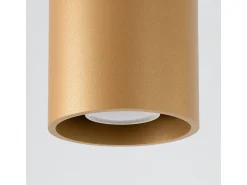 Lámpara De Techo Orbis Minimalista De Acero - 1 Fuentes Luminosas - L.10 X A.10 Cm - Dorado