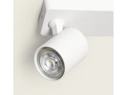 Lámpara de Techo Orientable Cora 3 Focos Blanco Blanco