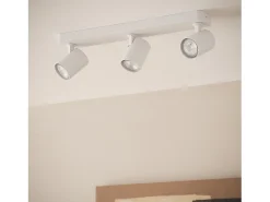 Lámpara de Techo Orientable Cora 3 Focos Blanco Blanco