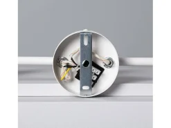 Lámpara de Techo Orientable Metal y Madera 3 Focos Mara Blanco