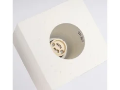 Lámpara de techo Quad industrial de concreto - 1 fuentes luminosas - L.10 x A.10 cm - beige