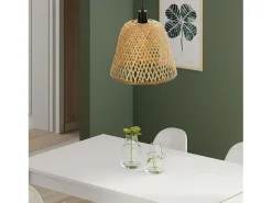 Lámpara de techo Raku en Bambú, diametro 30 cm