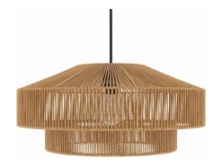 Lámpara de techo redonda de papel de cuerda 60 cm - Clairia