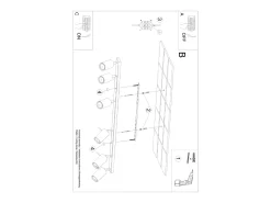 Lámpara De Techo Ring Moderno De Acero - 6 Fuentes Luminosas - L.117 X A.17 Cm - Ocre Rojo