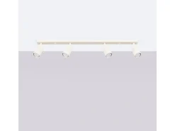Lámpara De Techo Ring Moderno De Acero - 4 Fuentes Luminosas - L.81 X A.17 Cm - Beige