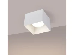 Lámpara de techo Spoti moderno de aluminio - 1 fuentes luminosas - L.12 x A.10 cm - blanco