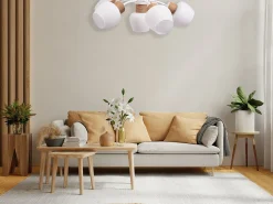 Lámpara De Techo Toolight App1590-6Cp Boho White Beige