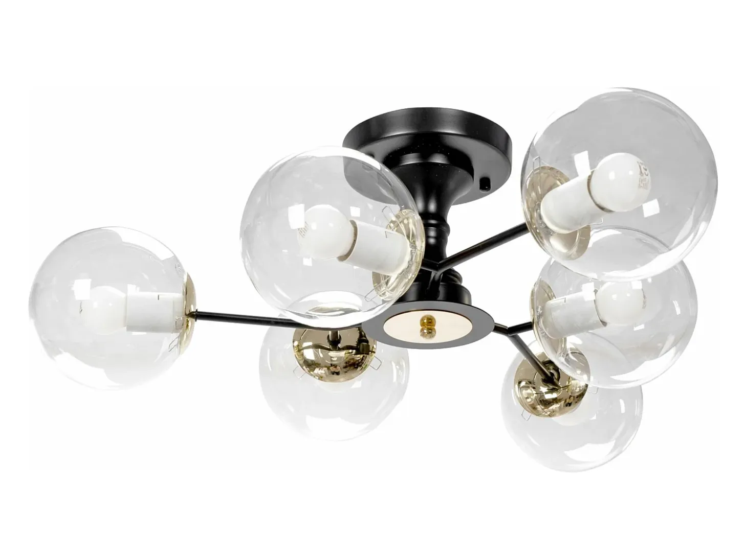 Lámpara De Techo Toolight App1134-6C Black Gold