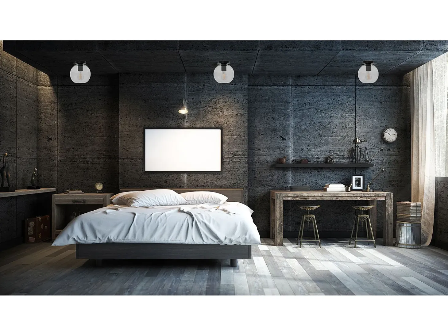 Lámpara De Techo Toolight App1174-1W Black