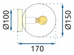 Lámpara De Techo Toolight App1155-1C Black