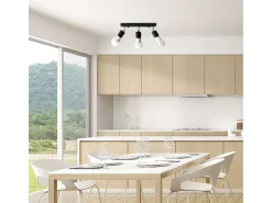 Lámpara De Techo Toolight App699-3C Line Black