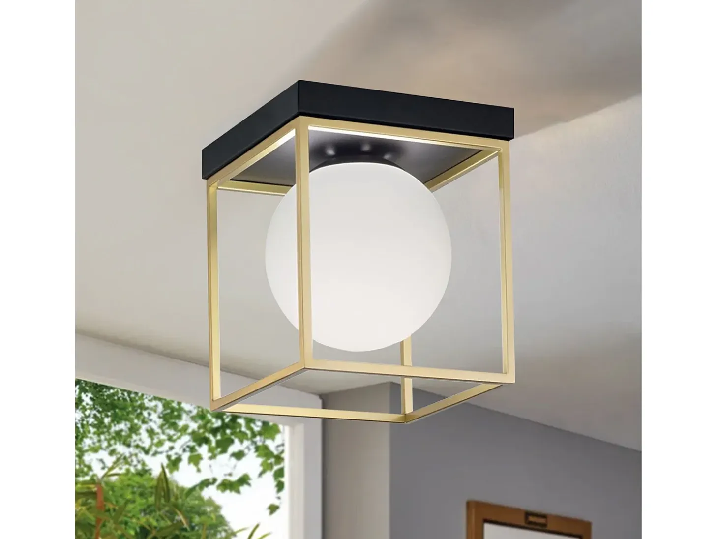 Lámpara De Techo Toolight App1166-1C Gold