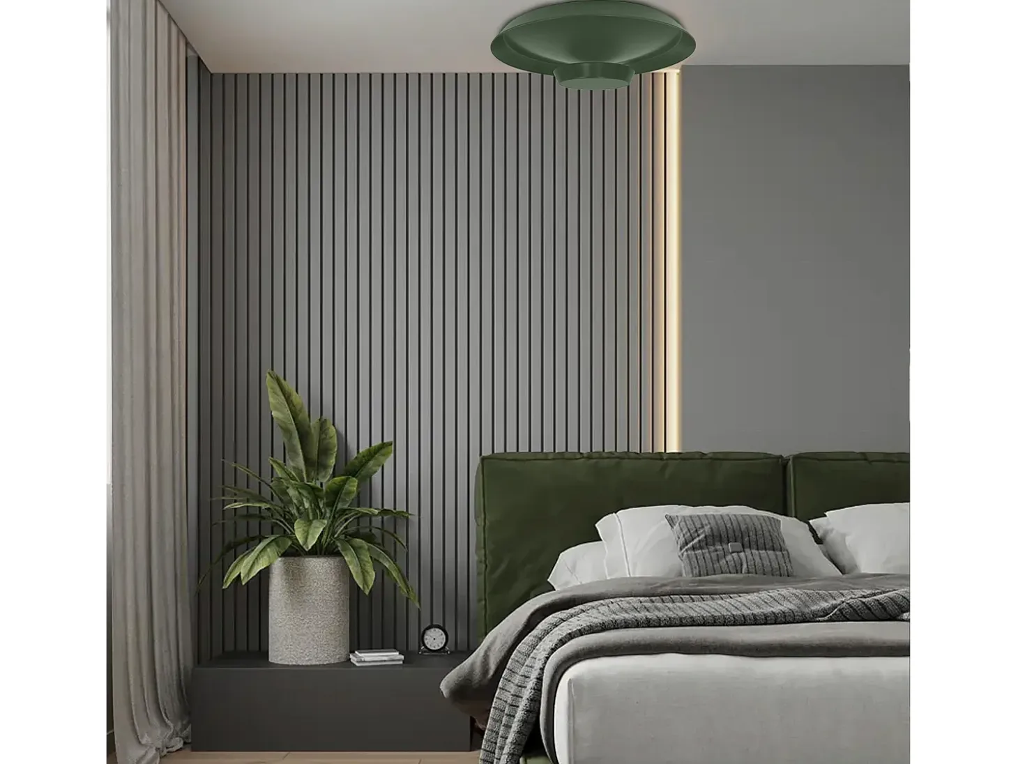 Lámpara De Techo Toolight Led App1460 40Cm Green