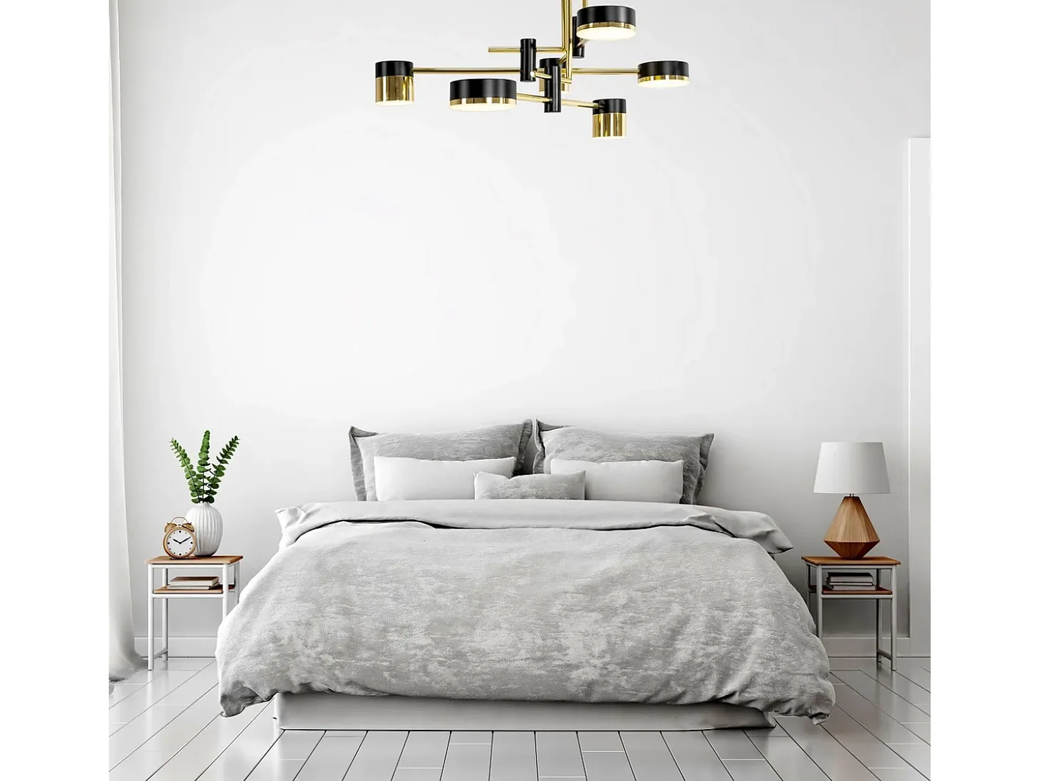 Lámpara De Techo Toolight App1002-6C Black