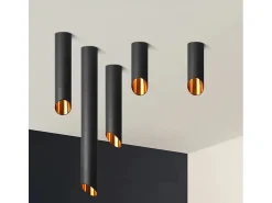 Lámpara De Techo Toolight App571-1C 20Cm Black Gold
