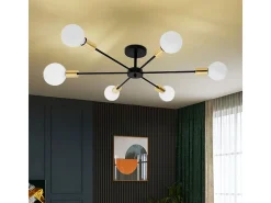 Lámpara De Techo Toolight App501-6C Black Gold