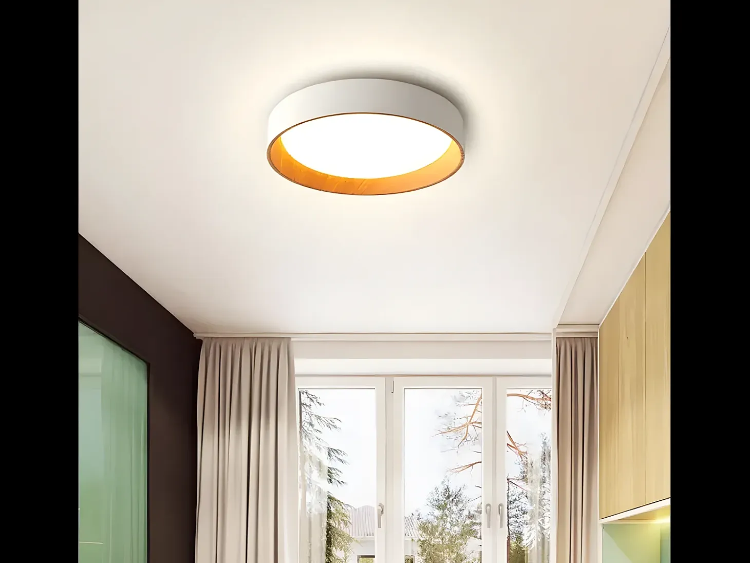 Lámpara De Techo Toolight G115-C 40Cm 40Cm Beige