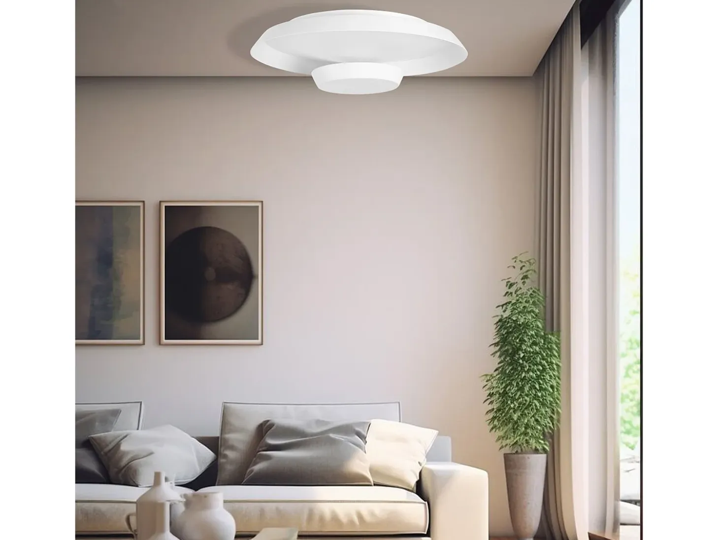 Lámpara De Techo Toolight Led App1459 40Cm White