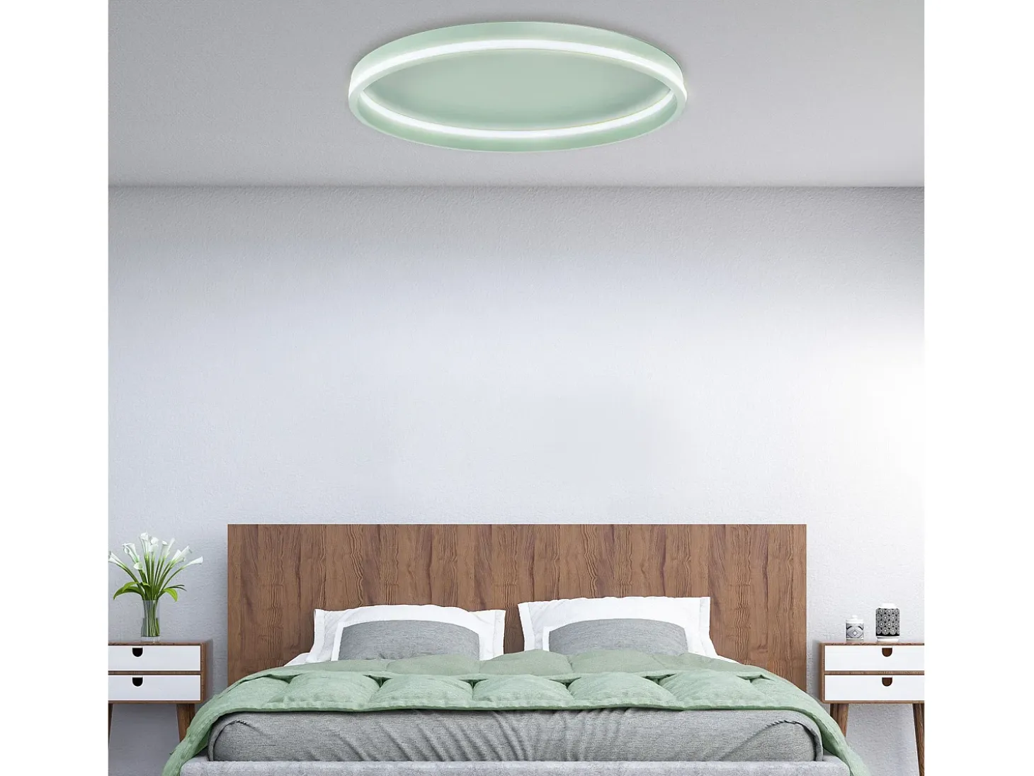 Lámpara De Techo Toolight App1463 Green