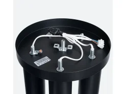 Lámpara de techo Toris moderno de acero - 5 fuentes luminosas 3000K - L.25 x A.33 cm - negro