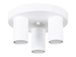 Lámpara de techo Toris moderno de acero - 3 fuentes luminosas 4000K - L.25 x A.12 cm - blanco
