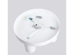 Lámpara de techo Toris moderno de acero - 3 fuentes luminosas 4000K - L.25 x A.12 cm - blanco