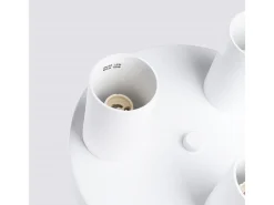 Lámpara de techo Toris moderno de acero - 3 fuentes luminosas 3000K - L.25 x A.12 cm - blanco