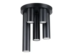 Lámpara de techo Toris moderno de acero - 5 fuentes luminosas 4000K - L.25 x A.33 cm - negro