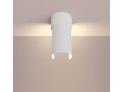 Lámpara de techo Torow minimalista de acero - 1 fuentes luminosas 4000K - L.10 x A.21 cm - blanco