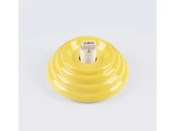 Lámpara de techo Zori minimalista de cerámica/vidrio vidriado - 1 fuentes luminosas - L.12 x A.12 cm - amarillo