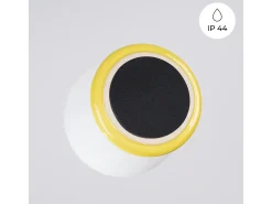 Lámpara de techo Zori minimalista de cerámica/vidrio vidriado - 1 fuentes luminosas - L.12 x A.12 cm - amarillo