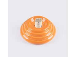 Lámpara de techo Zori minimalista de cerámica/vidrio vidriado - 1 fuentes luminosas - L.12 x A.12 cm - naranja