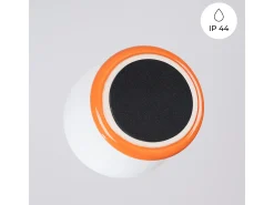 Lámpara de techo Zori minimalista de cerámica/vidrio vidriado - 1 fuentes luminosas - L.12 x A.12 cm - naranja